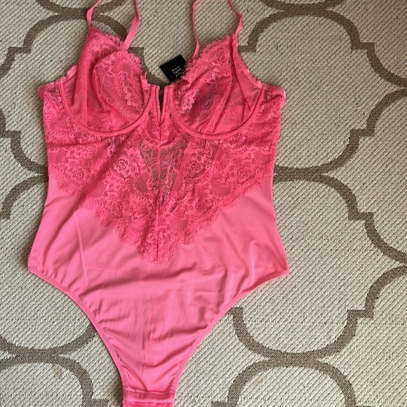 INC Micro Lace Bodysuit Created For Macy's - Picture 5 of 12